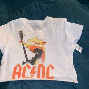 Charlotte Russe AC/DC crop top